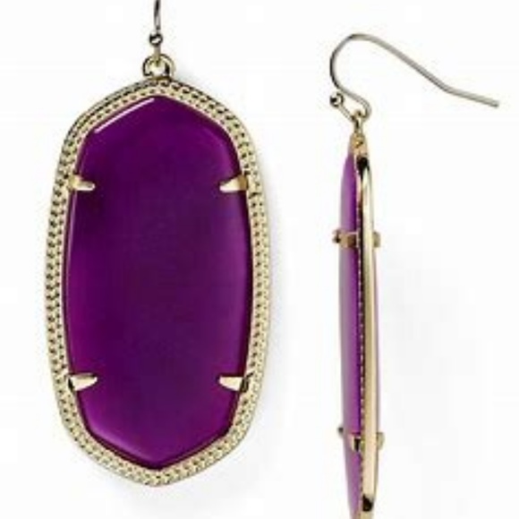 Kendra Scott Jewelry - NEW Kendra Scott Purple Jade Elle Earrings